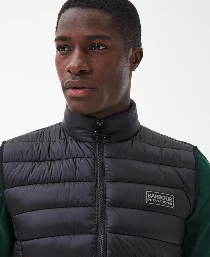 Tourer Reed Gilet Bordeaux Men Barbour Gilets and Liners