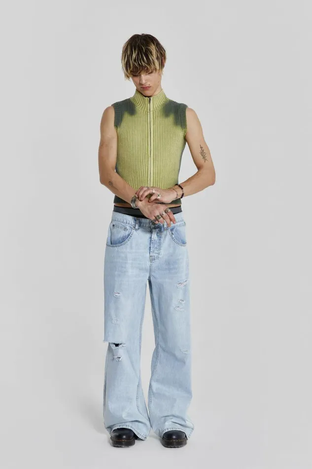 Toxic Vest Green Men Jaded London Vests