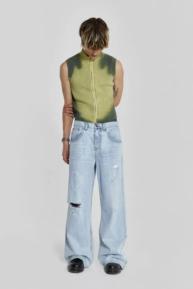 Toxic Vest Green Men Jaded London Vests Toxic Vest Green Men Jaded London Vests