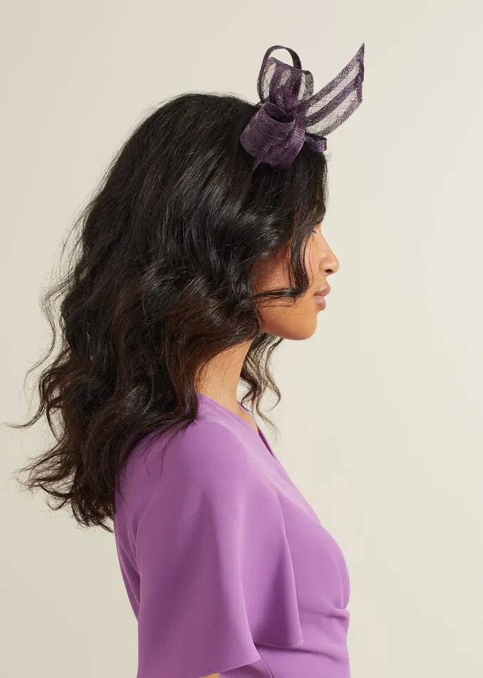 Twist Bow Headband Purple Women Phase Eight Fascinators and Hats