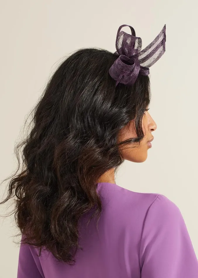Twist Bow Headband Purple Women Phase Eight Fascinators and Hats