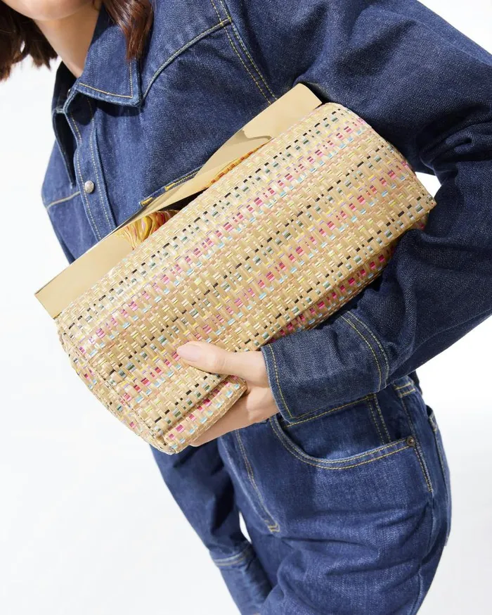Twist Clutch Beige Women Aquazzura Shoulder Bags