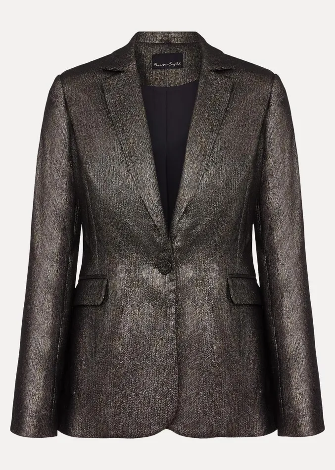 Ulrica Shimmer Blazer Metallic Women Phase Eight Jackets