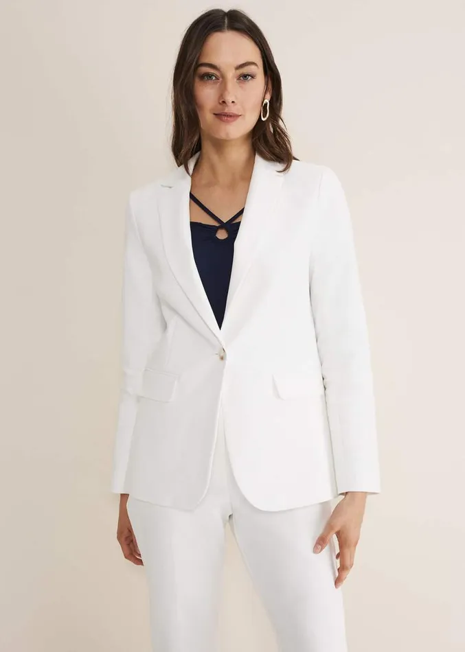 Ulrica White Blazer White Women Phase Eight Jackets