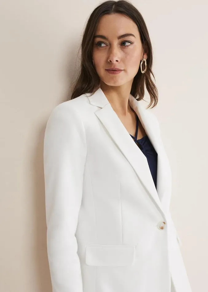 Ulrica White Blazer White Women Phase Eight Jackets