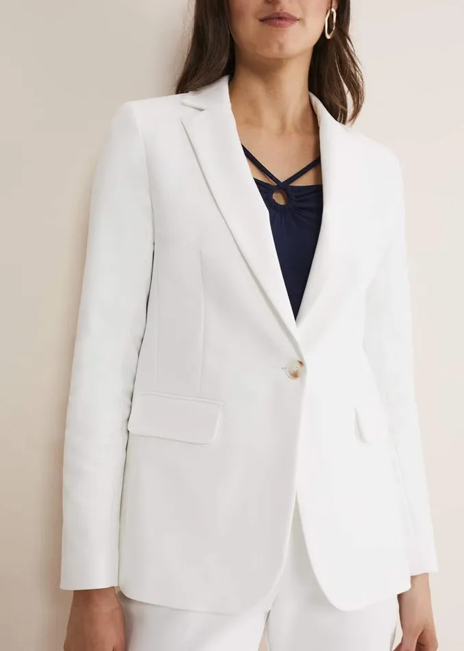 Ulrica White Blazer White Women Phase Eight Jackets