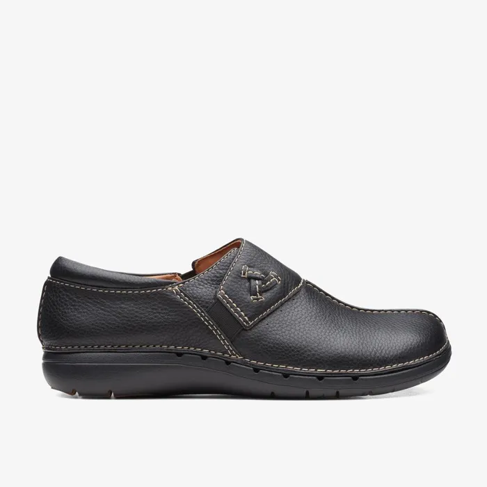 Un Loop Ave Black Women Clarks Clogs and Mules