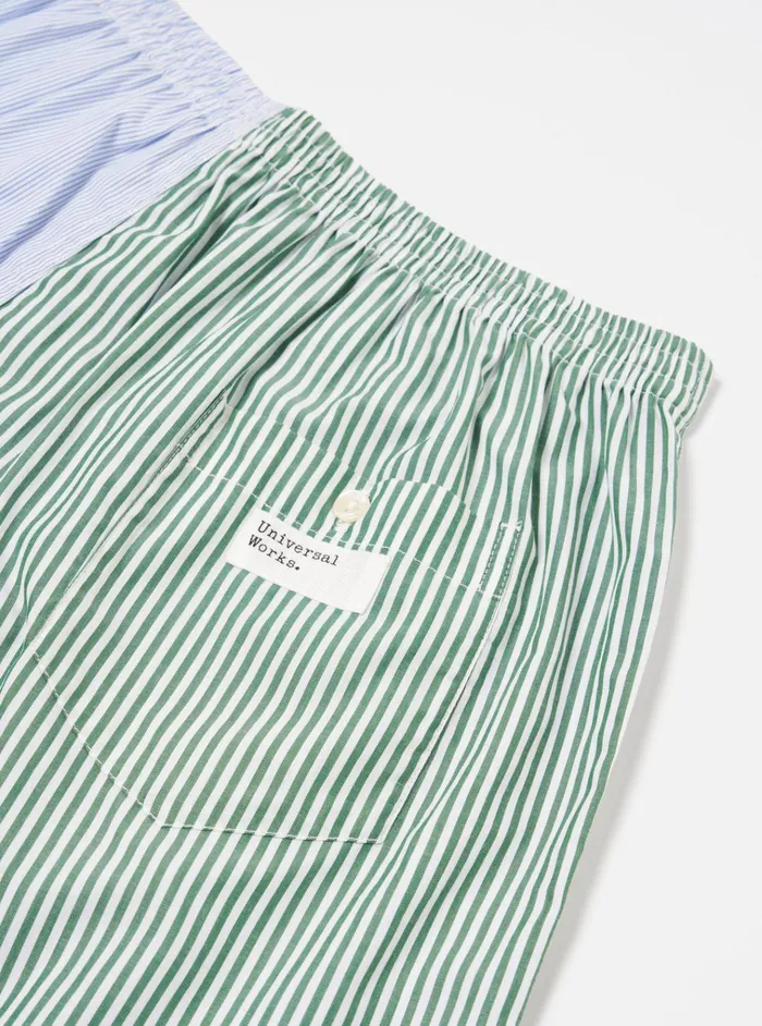 Underwear Men Universal Works Universal Works Boxer Short In Blue Classic Mix