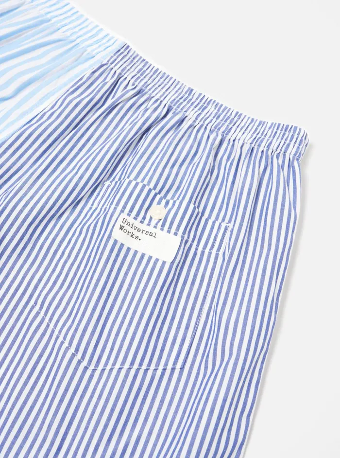 Underwear Men Universal Works Universal Works Boxer Short In Blue Classic Mix