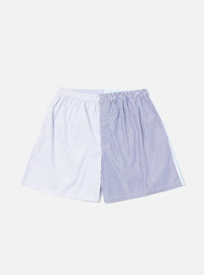 Underwear Men Universal Works Universal Works Boxer Short In Blue Classic Mix