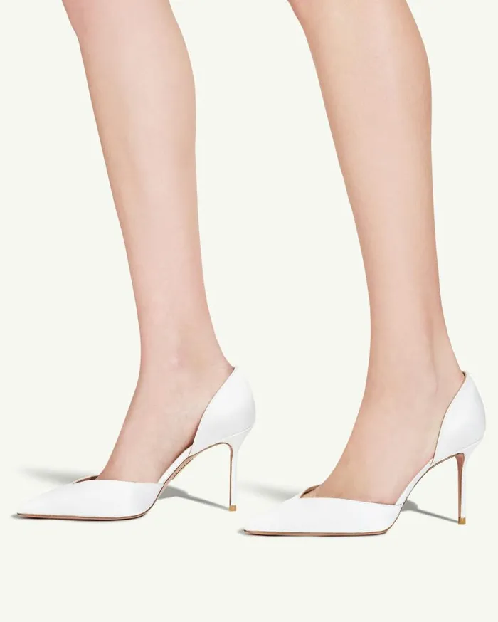 Uptown Pump 85 White Women Aquazzura Essentials