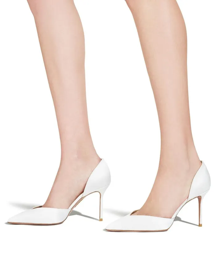 Uptown Pump 85 White Women Aquazzura Essentials