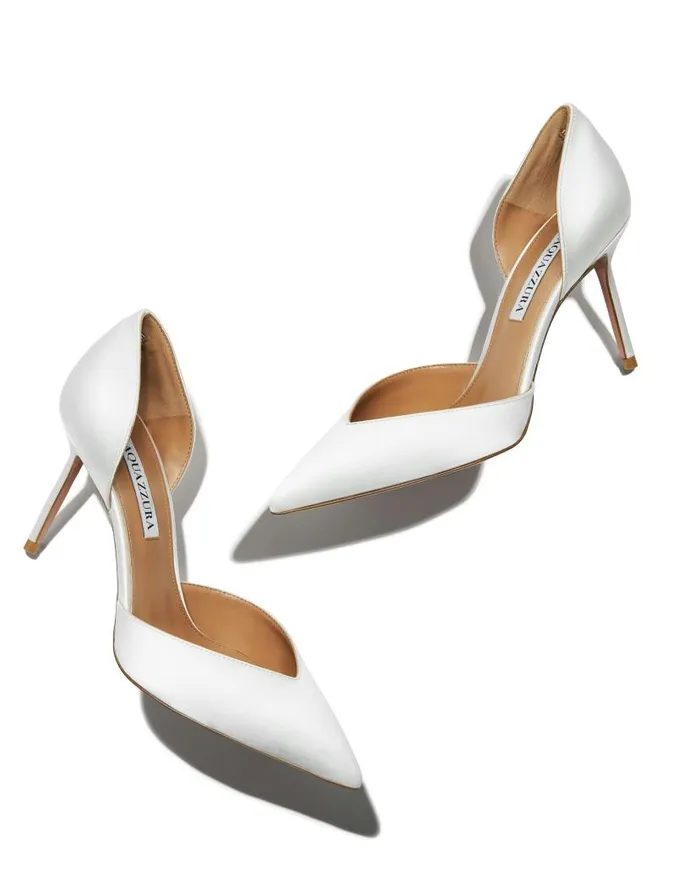 Uptown Pump 85 White Women Aquazzura Essentials