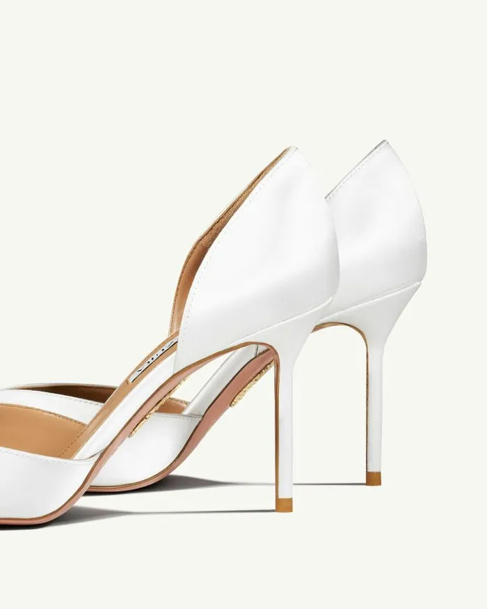 Uptown Pump 85 White Women Aquazzura Essentials