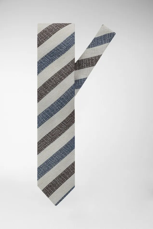 Van Laack Accessories Men Tie Beigebrown Blue