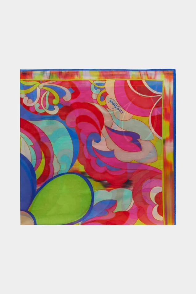 Van Laack Accessories Women Scarf With Ornamental Print Made Of Cottonsilk Blend Van Laack Accessories Women Scarf With Ornamental Print Made Of Cottonsilk Blend