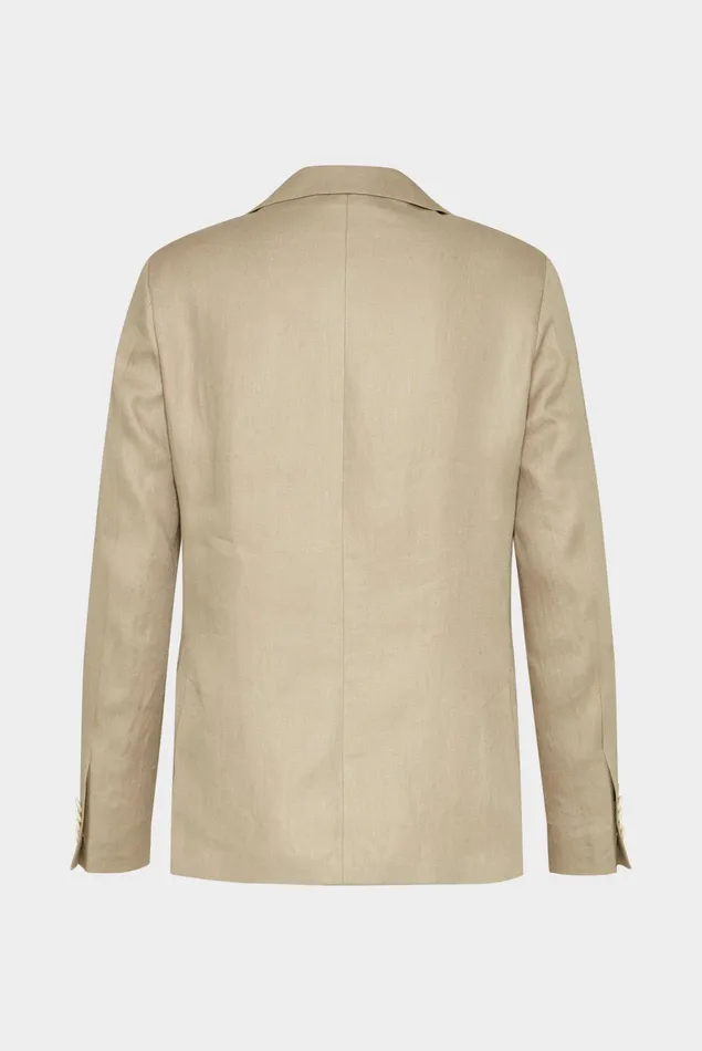 Van Laack Blazers Men Textured Linen Jacket Beige Van Laack Blazers Men Textured Linen Jacket Beige