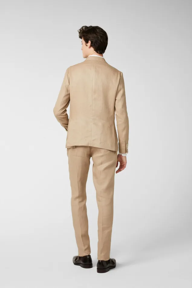 Van Laack Blazers Men Textured Linen Jacket Beige Van Laack Blazers Men Textured Linen Jacket Beige