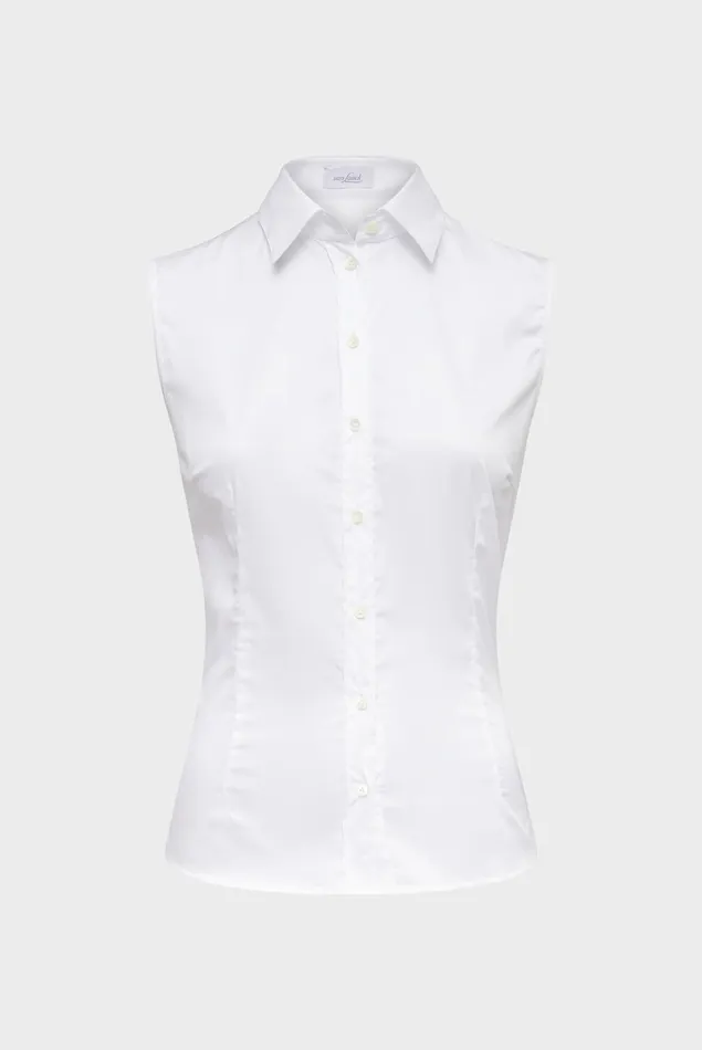 Van Laack Business Blouses Women Payton 8211 Tailored Sleeveless Uni Stretch Blouse