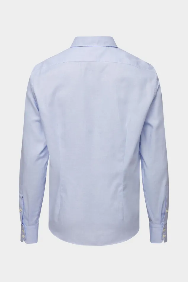 Van Laack Business Shirts Men Business Shirt Made Of Dobby Cotton Blue Van Laack Business Shirts Men Business Shirt Made Of Dobby Cotton Blue