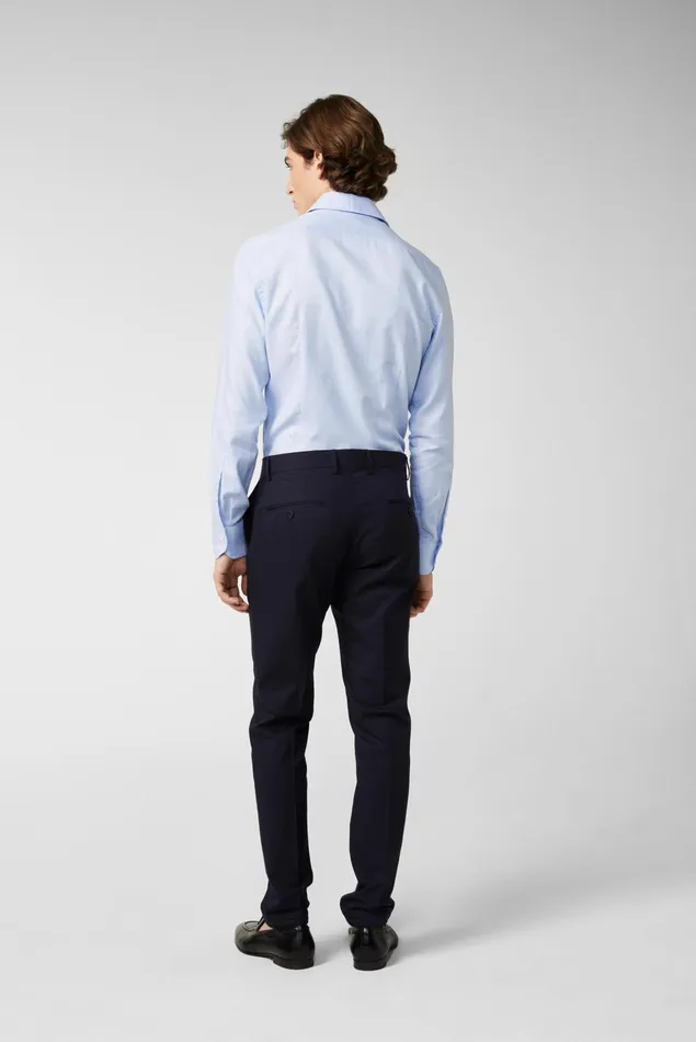 Van Laack Business Shirts Men Business Shirt Made Of Dobby Cotton Blue Van Laack Business Shirts Men Business Shirt Made Of Dobby Cotton Blue