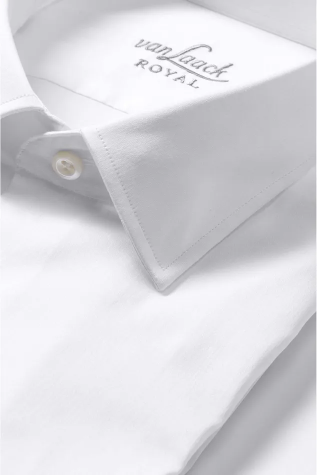 Van Laack Business Shirts Men Business Shirt With Kent Collar Slim Fit White