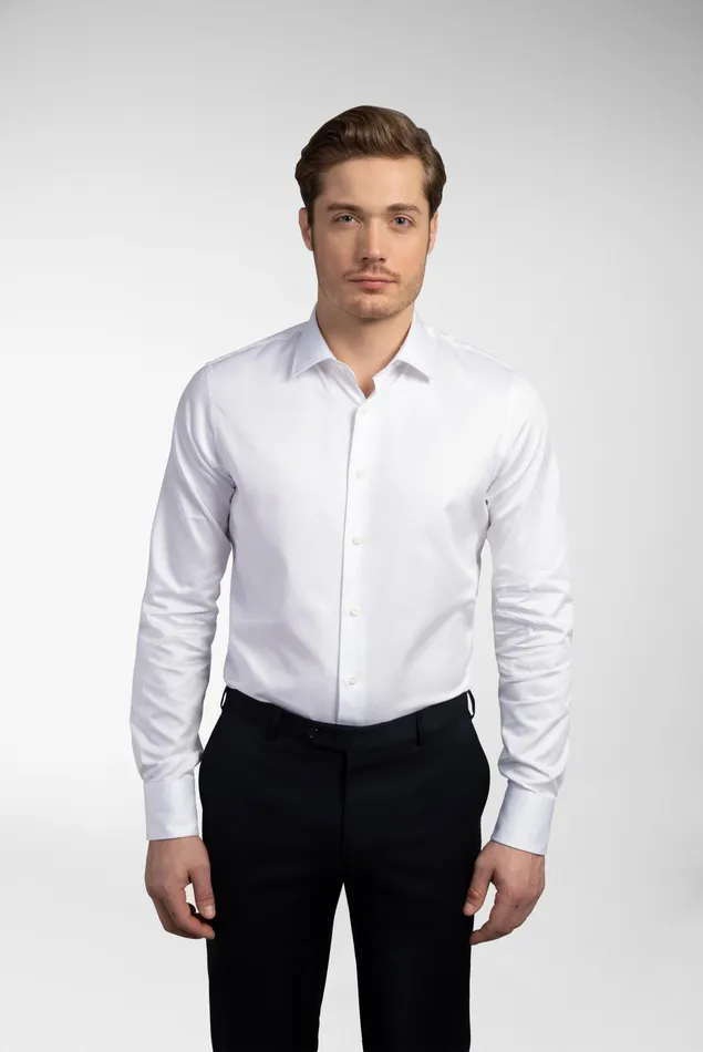Van Laack Business Shirts Men Fine Cotton Twill Shirt