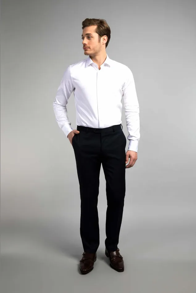 Van Laack Business Shirts Men Fine Cotton Twill Shirt