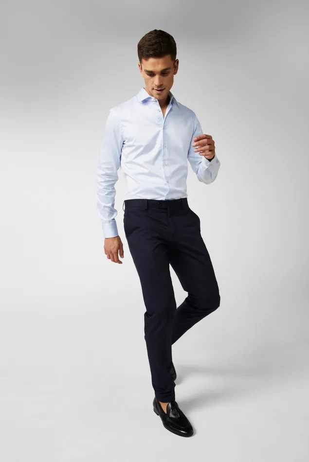 Van Laack Business Shirts Men Fine Cotton Twill Shirt
