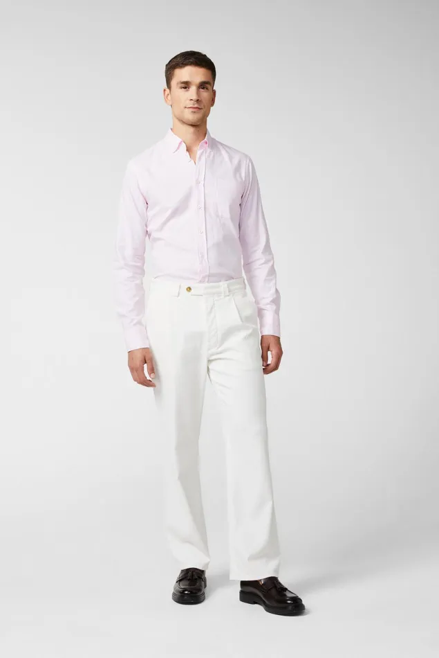 Van Laack Casual Shirts Men Buttondown Oxford Hem In A Soft Wash Pink Van Laack Casual Shirts Men Buttondown Oxford Hem In A Soft Wash Pink