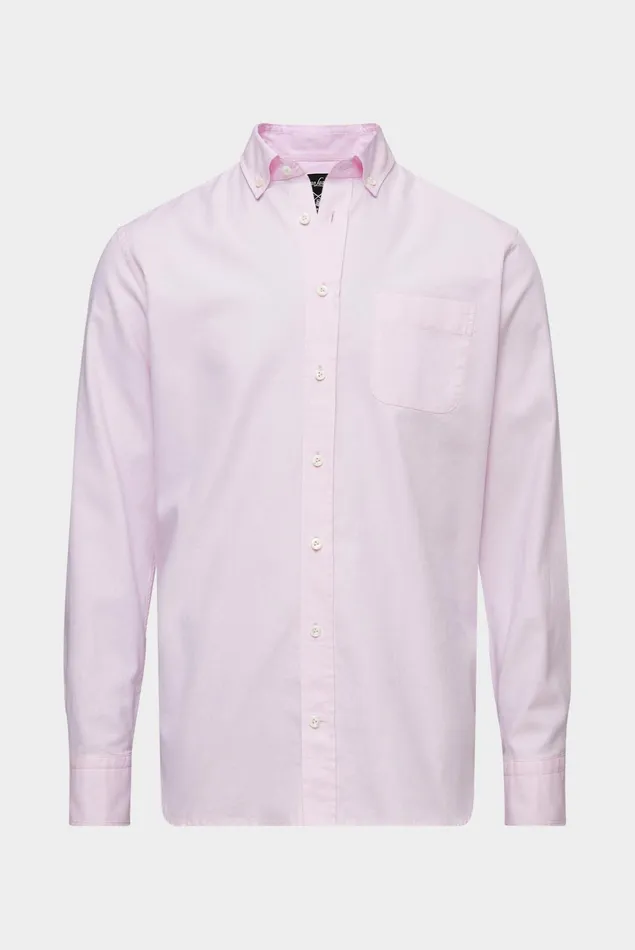Van Laack Casual Shirts Men Buttondown Oxford Hem In A Soft Wash Pink Van Laack Casual Shirts Men Buttondown Oxford Hem In A Soft Wash Pink