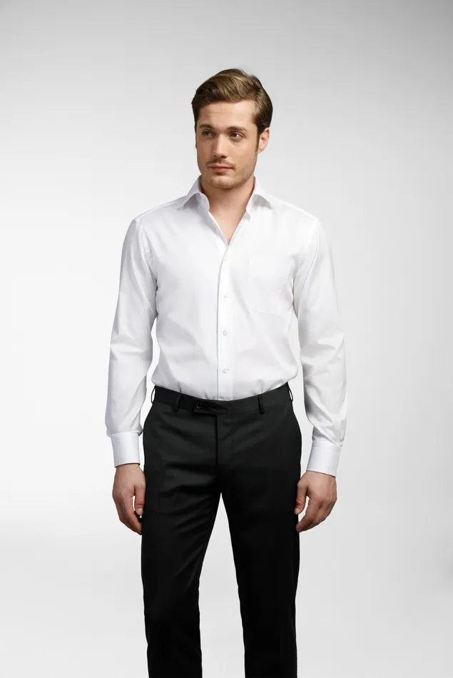 Van Laack ComfortFit Shirts Men Structured Plain Shirt NattBasket Weave Van Laack ComfortFit Shirts Men Structured Plain Shirt NattBasket Weave
