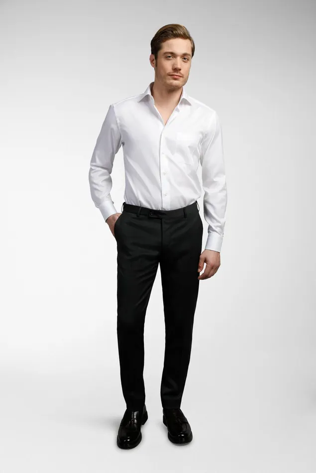 Van Laack ComfortFit Shirts Men Structured Plain Shirt NattBasket Weave Van Laack ComfortFit Shirts Men Structured Plain Shirt NattBasket Weave