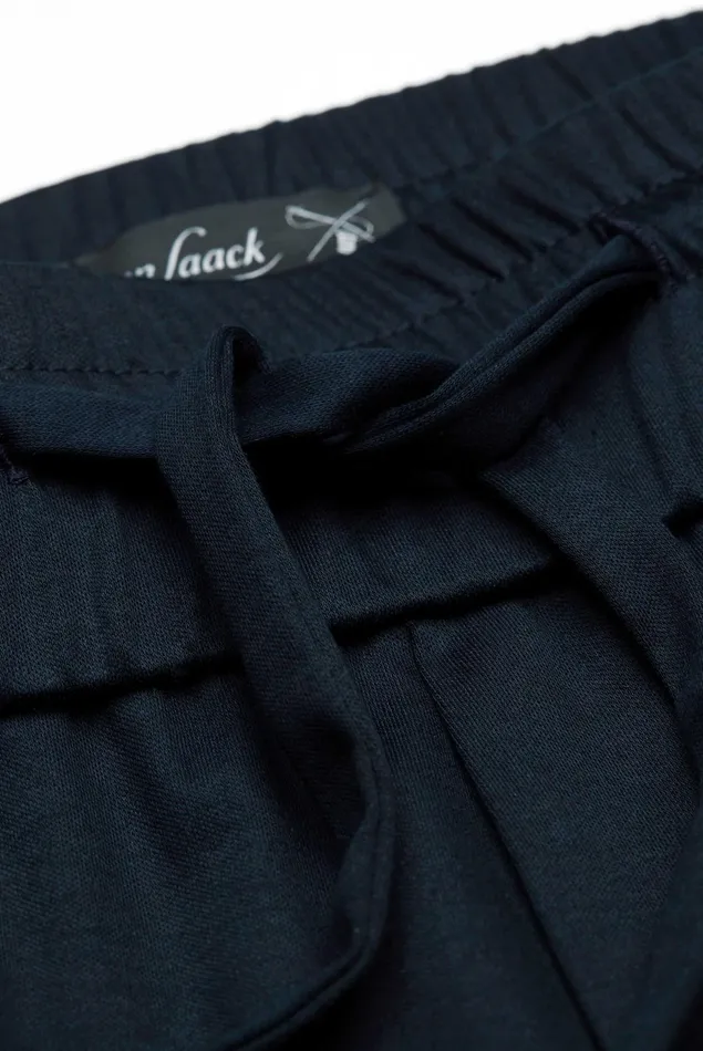 Van Laack Jeans and Pants Women Classic Cotton Pants Modern Fit Darkblue