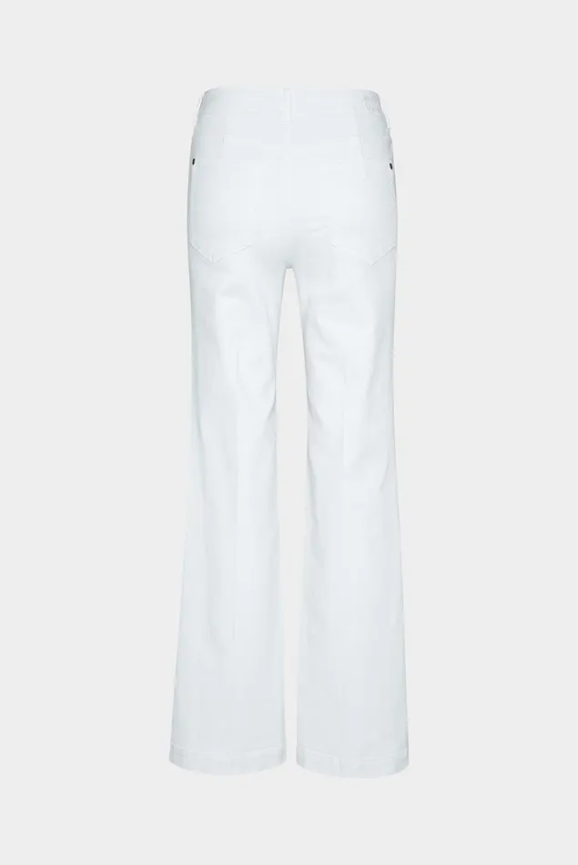 Van Laack Jeans and Pants Women Cotton Stretch Jeans With High Waist And Flared Leg White Van Laack Jeans and Pants Women Cotton Stretch Jeans With High Waist And Flared Leg White