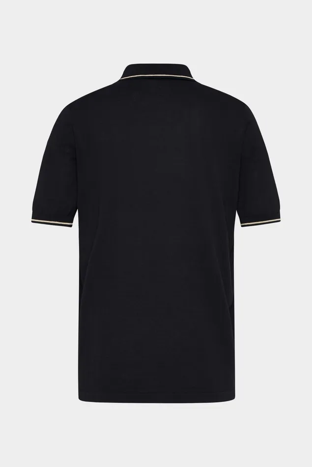 Van Laack Poloshirts Men Knitted VNeck Polo Shirt Made Of Air Cotton Blue Van Laack Poloshirts Men Knitted VNeck Polo Shirt Made Of Air Cotton Blue