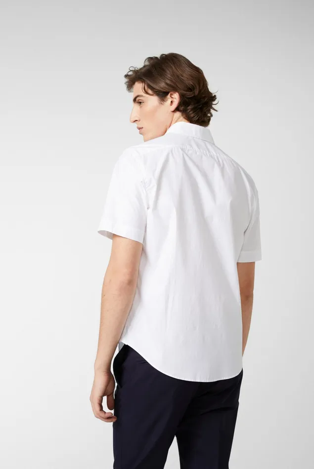 Van Laack Short Sleeve Shirts Men Light Cotton Shirt With Stretch Shirt Sleeves Wihte Van Laack Short Sleeve Shirts Men Light Cotton Shirt With Stretch Shirt Sleeves Wihte