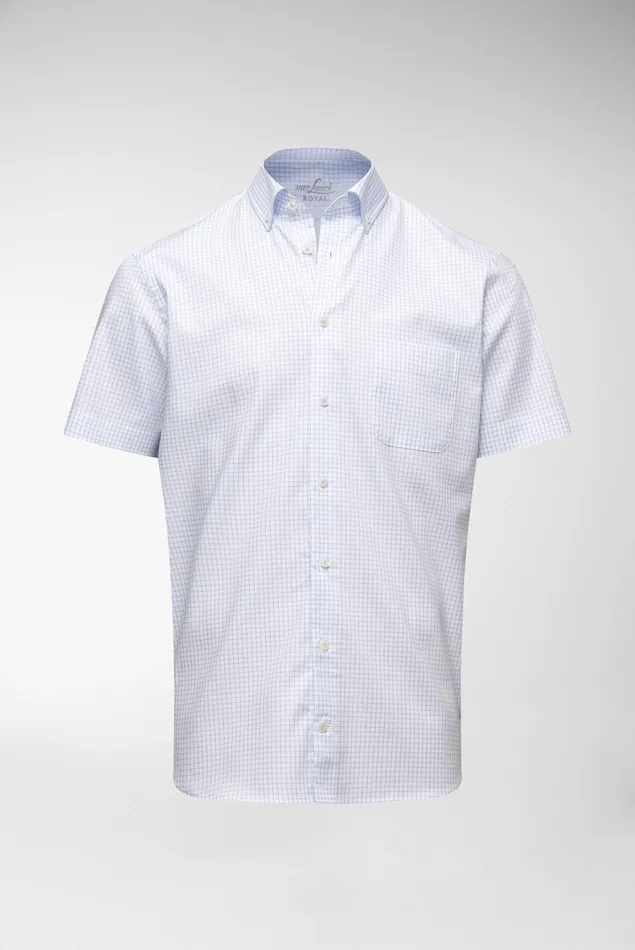 Van Laack Short Sleeve Shirts Men Short Sleeved Shirt Tailor Fit Blue