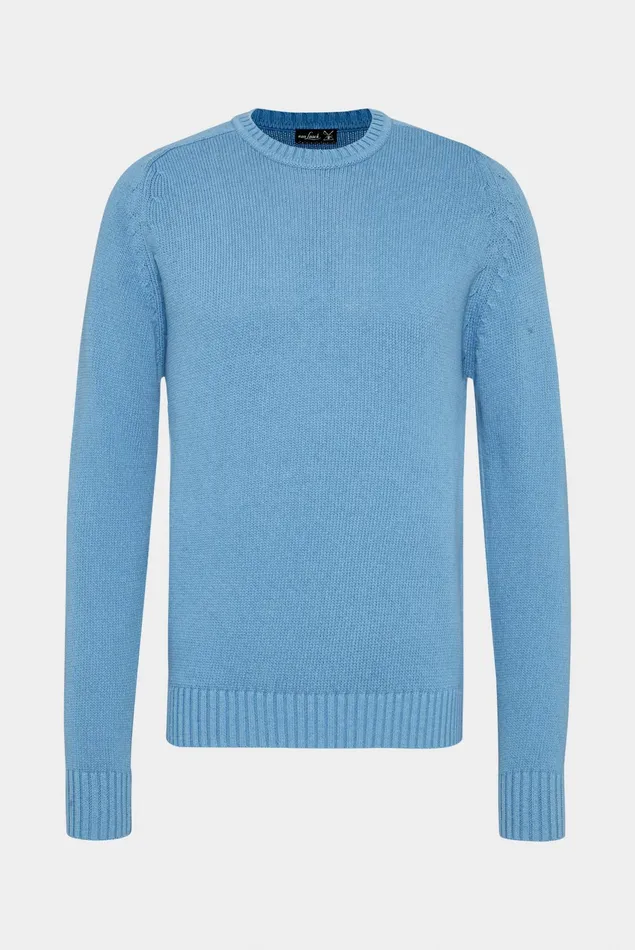 Van Laack Sweaters and Cardigans Men Crewneck Cotton Sweater