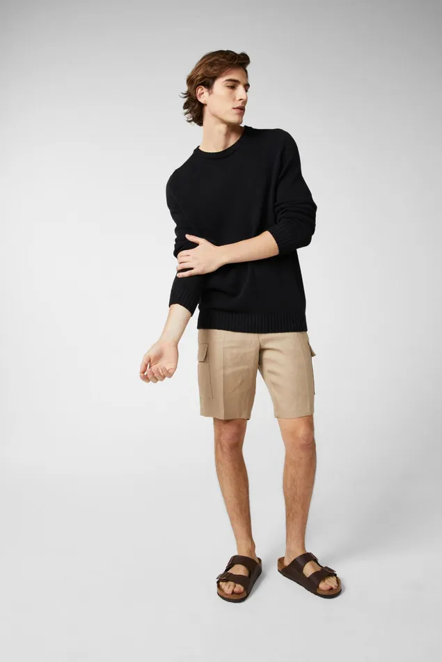 Van Laack Sweaters and Cardigans Men Crewneck Cotton Sweater