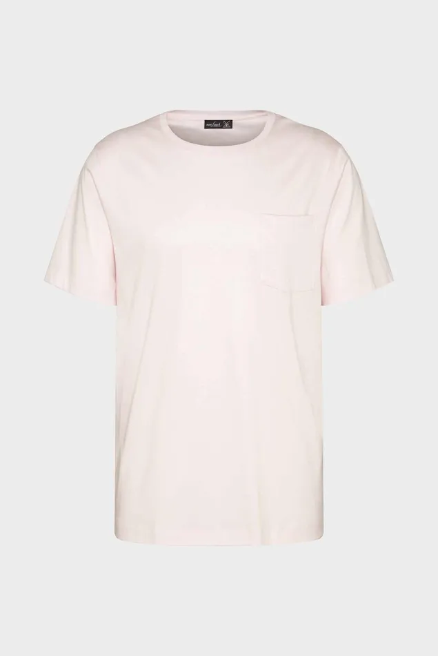 Van Laack TShirts Men Oversize Jersey TShirt With A Chest Pocket Pink