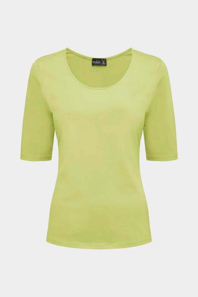 Van Laack Tops and TShirts Women Urban Jersey Wide Neck TShirt Yellow