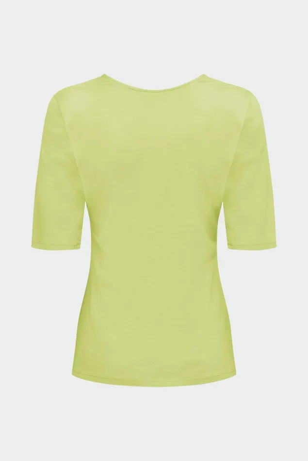 Van Laack Tops and TShirts Women Urban Jersey Wide Neck TShirt Yellow