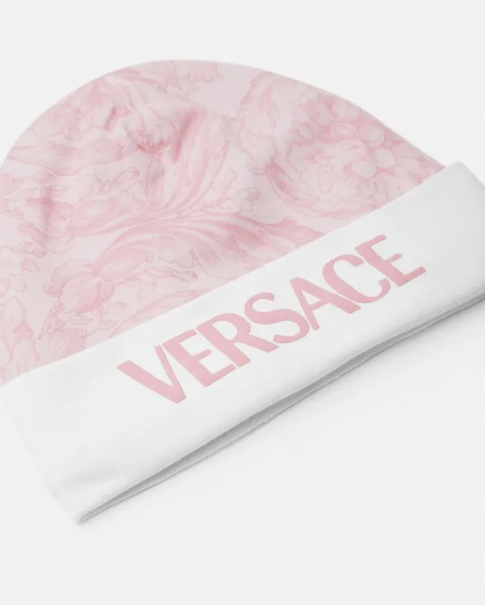Versace Accessories Barocco Baby Cap Pinkprint 8211 Children