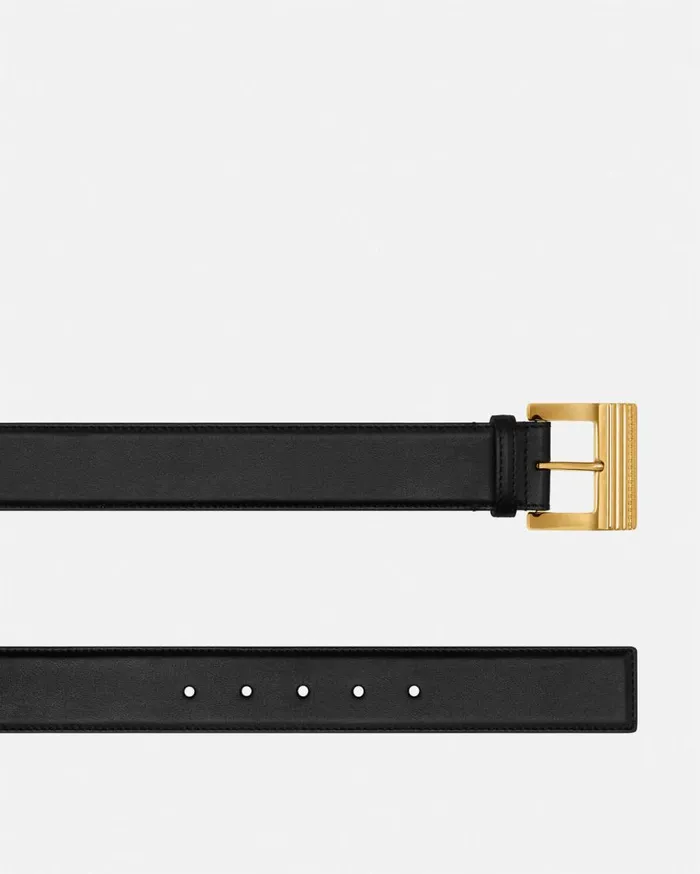 Versace Belts Greca Leather Belt 4 Cm Blackgold 8211 Women Versace Belts Greca Leather Belt 4 Cm Blackgold 8211 Women