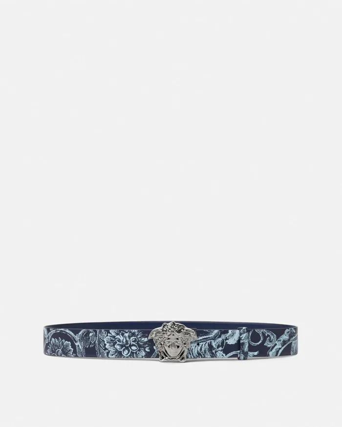 Versace Belts La Medusa Barocco Stencil Belt 4 Cm Blueprint 8211 Men