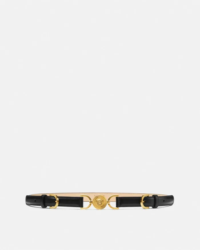 Versace Belts Medusa 03995 Leather Belt 2 Cm Blackgold 8211 Women