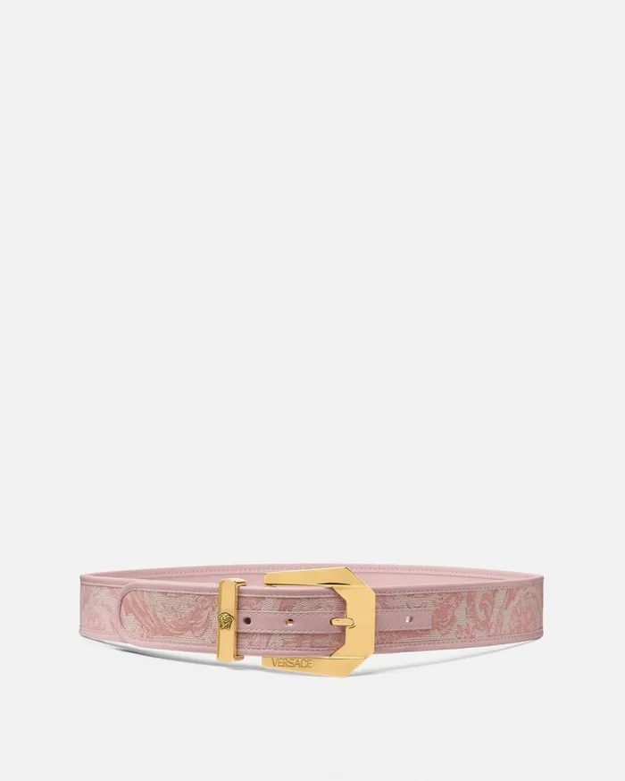 Versace Belts Medusa Heritage Barocco Jacquard Belt 4 Cm Pinkprint 8211 Women