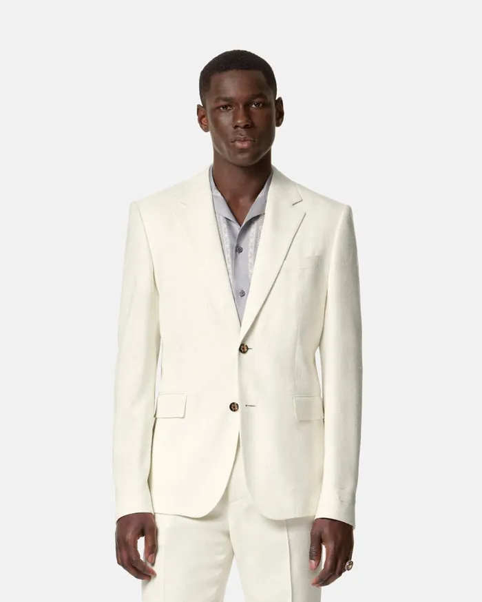 Versace Blazers and Suits Barocco Sea SilkBlend Malfil Blazer Blueprint 8211 Men Versace Blazers and Suits Barocco Sea SilkBlend Malfil Blazer Blueprint 8211 Men