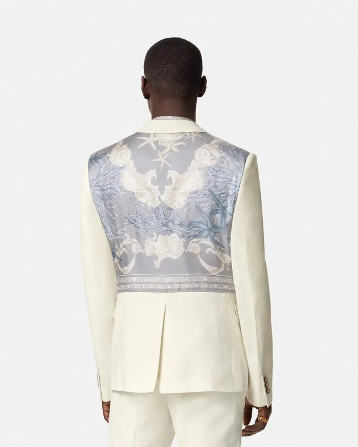 Versace Blazers and Suits Barocco Sea SilkBlend Malfil Blazer Blueprint 8211 Men Versace Blazers and Suits Barocco Sea SilkBlend Malfil Blazer Blueprint 8211 Men